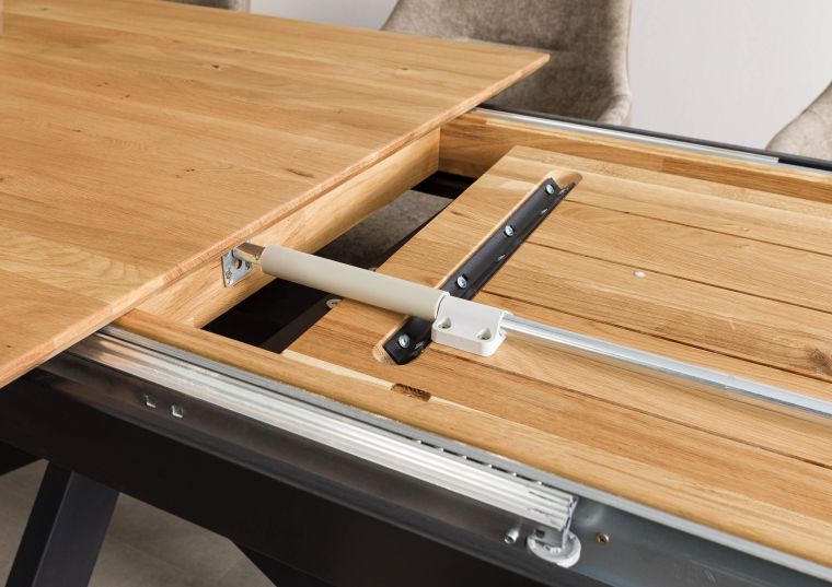 Esstisch Massivholztisch 200/285 cm Wildeiche ausziehbar -Paris