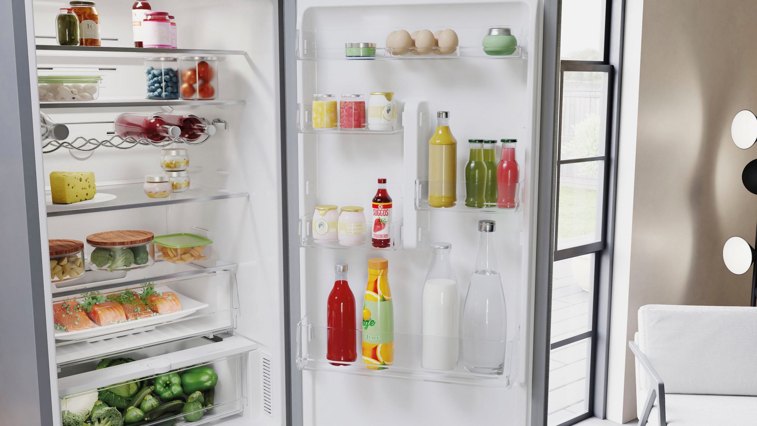 BAUKNECHT Kühl-/Gefrierkombination KGNF 210C2IN