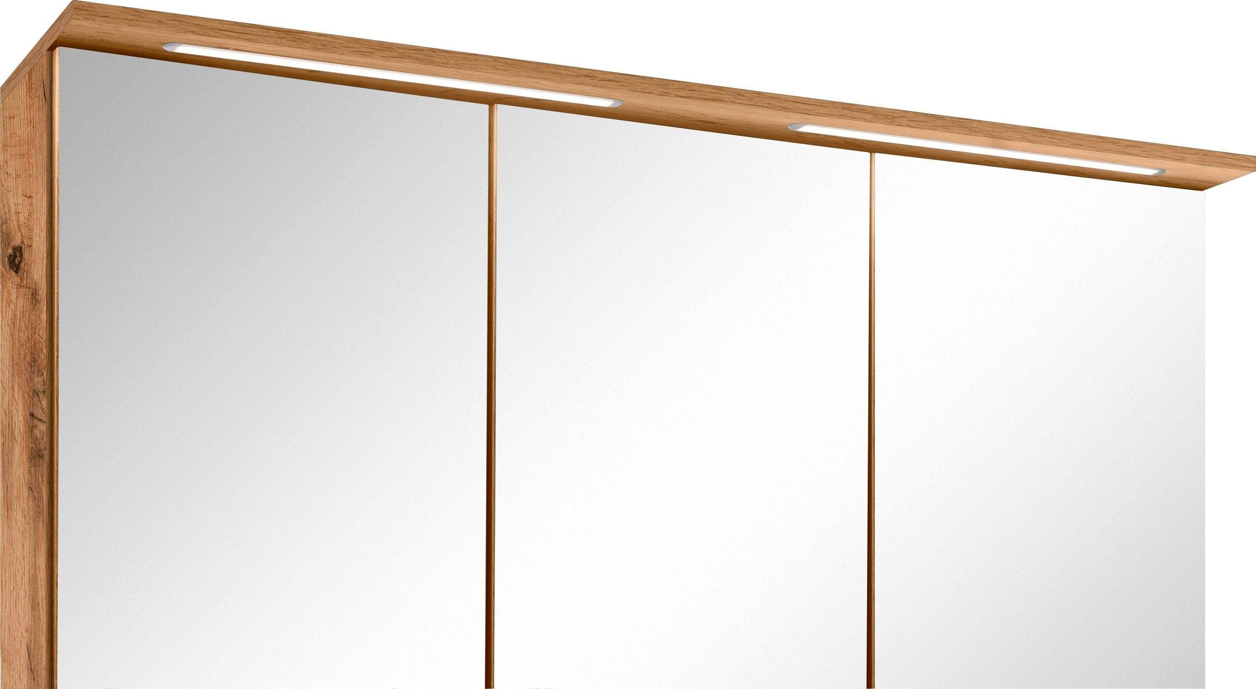 Badezimmermöbel Set – Waschtisch + Spiegelschrank (120 cm