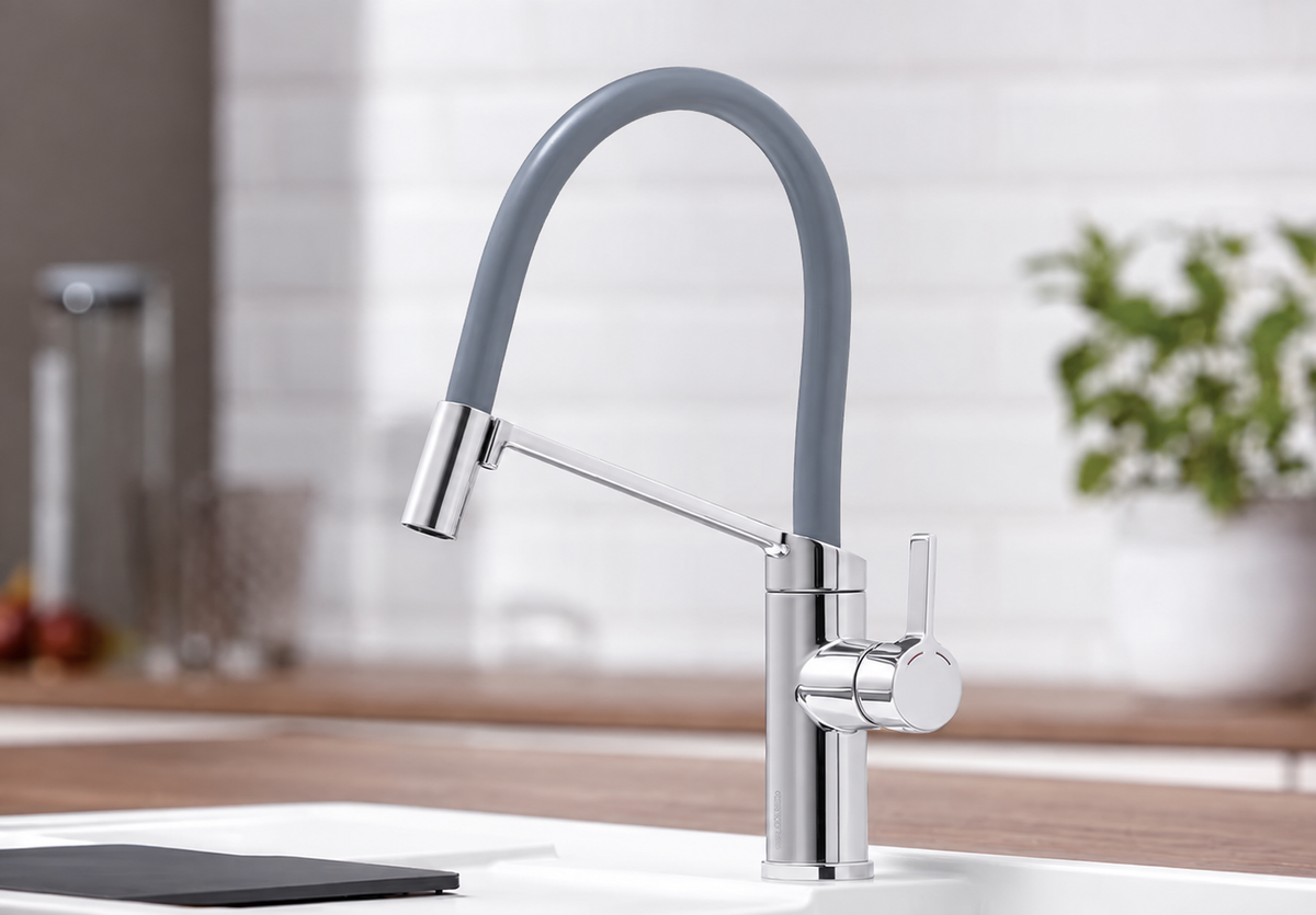 Blanco Küchenarmatur mit flexiblem Auslauf Chrom - Kiwi, Orange, Lemon und Lava Grau - VIU-S