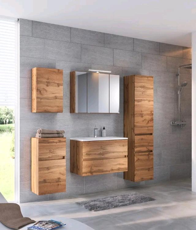 Modernes Badezimmer-Set – Made in Germany | Soft-Close | LED-Beleuchtung