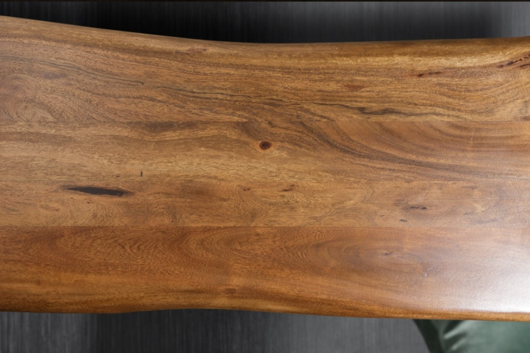 Bank Massiv Akazie 140/160/180/200/220cm Massiv Holz Baumkante