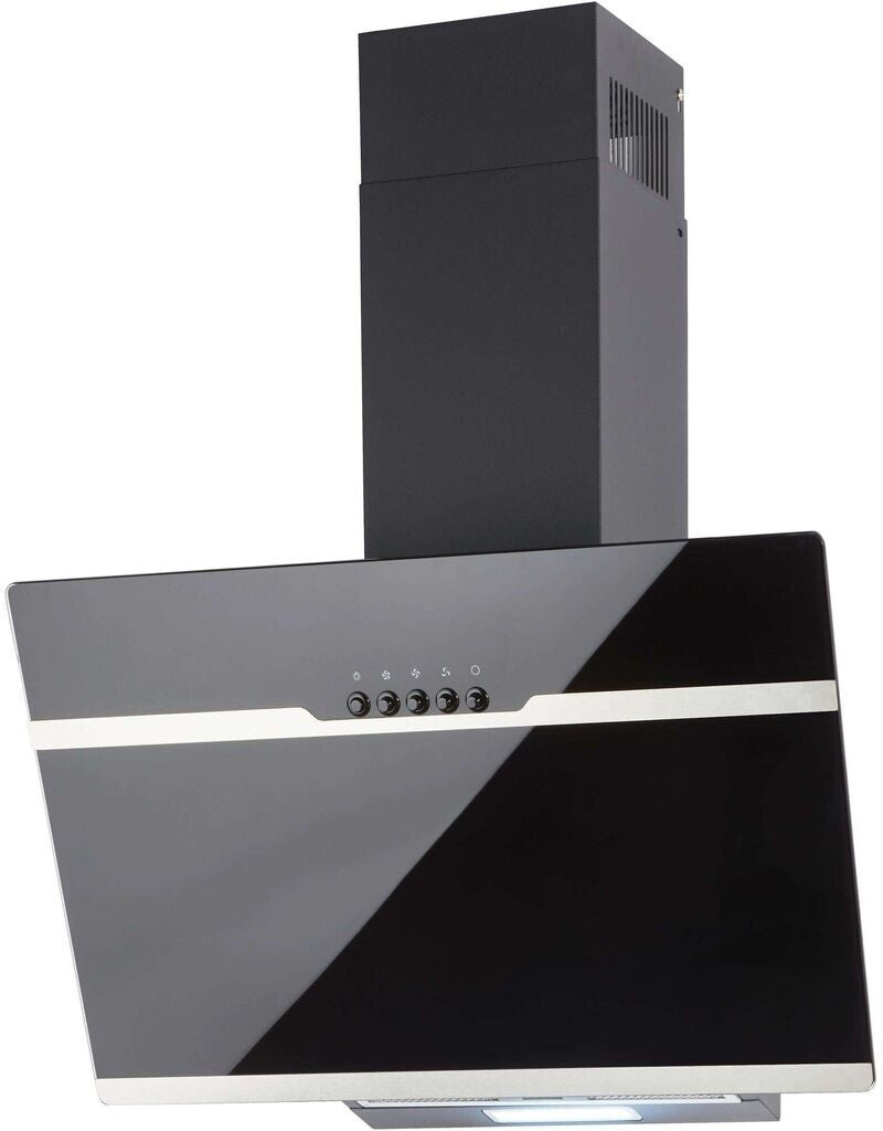 PKM S23-60 ABPX Wandhaube 60cm Dunstabzugshaube Umluft/Abluft schwarz LED-Beleuchtung