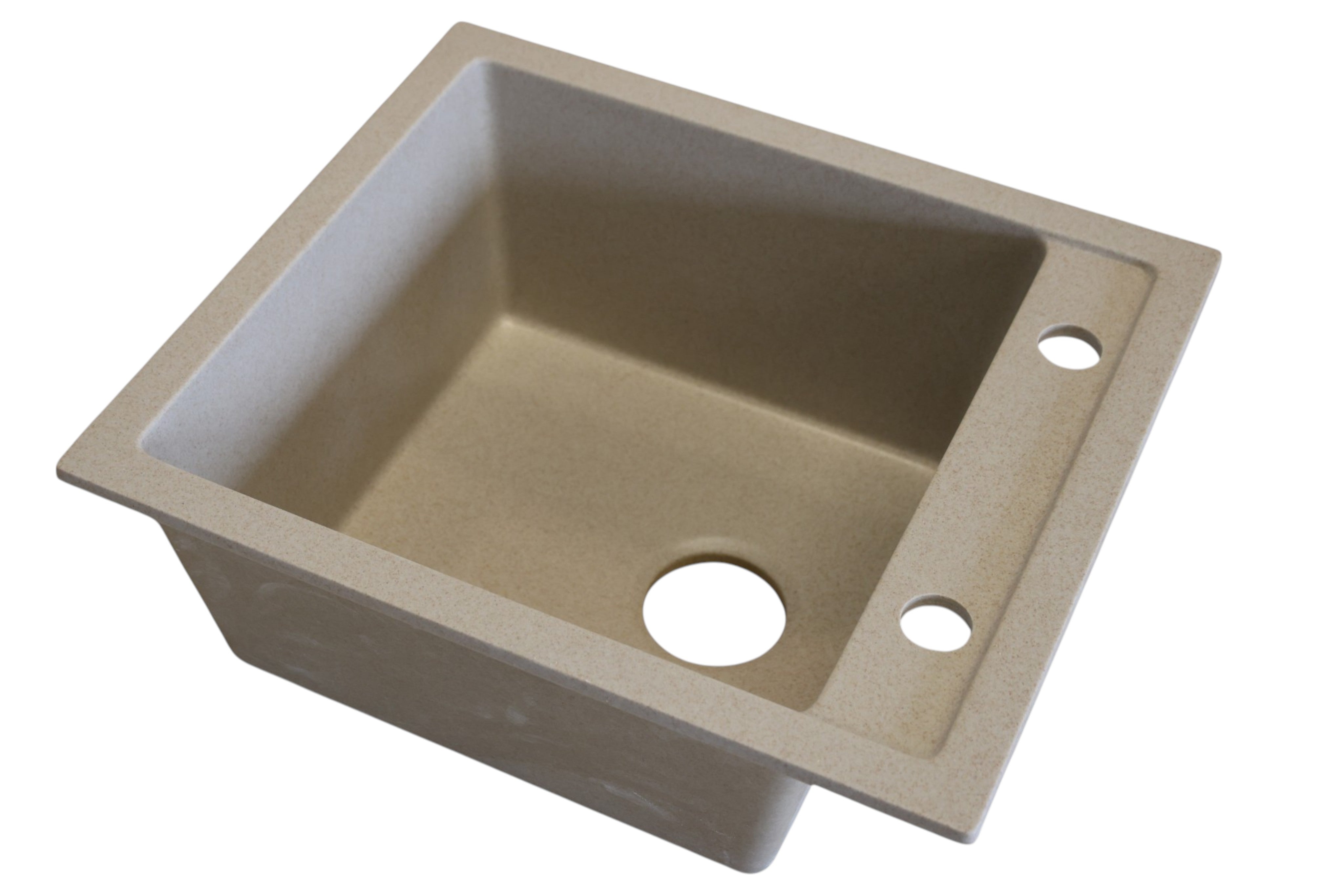 Granit-Spülbecken / Einbaubecken 50x50 cm – Beige