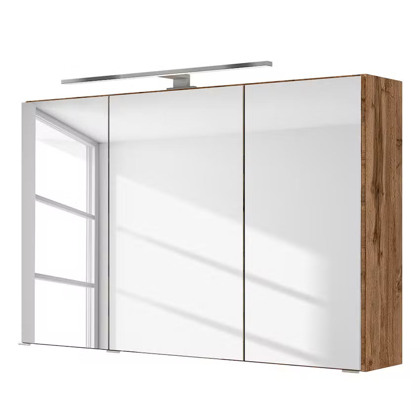 &nbsp;Löwe Badmöbel-Set 3 – 100 cm – Wotaneiche