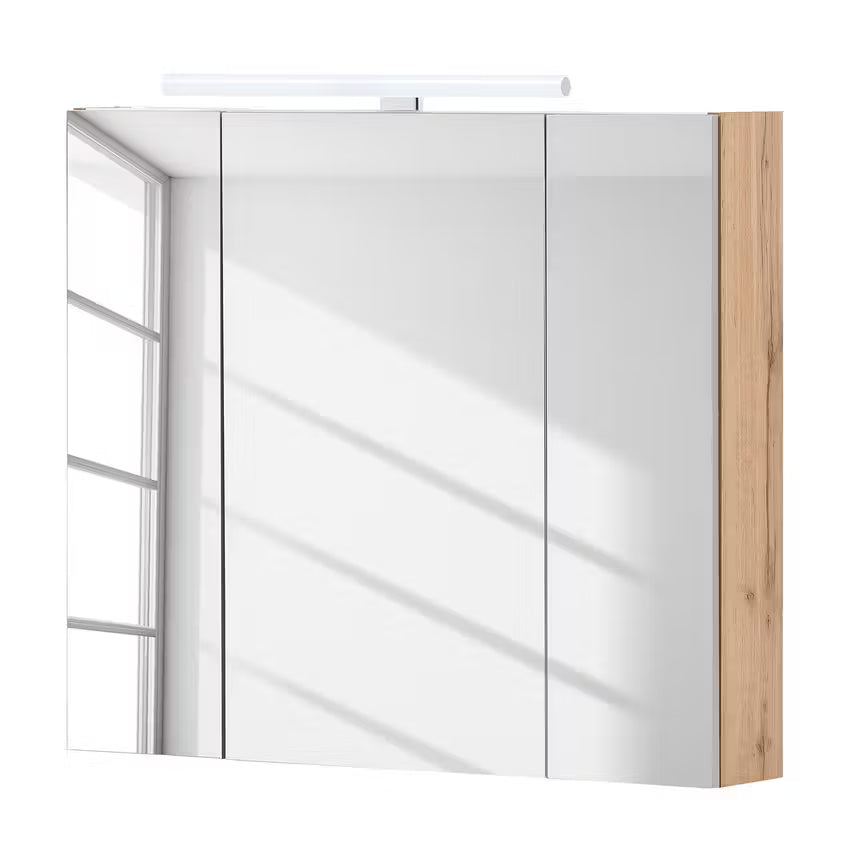 Spiegelschrank VELNO-60 cm – Wotaneiche