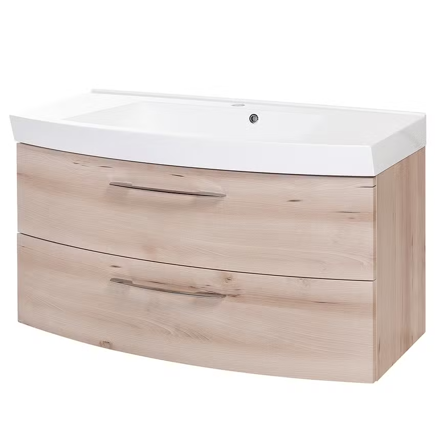 Badezimmerset Berg 4-teilig – Modernes Badmöbel Komplettset