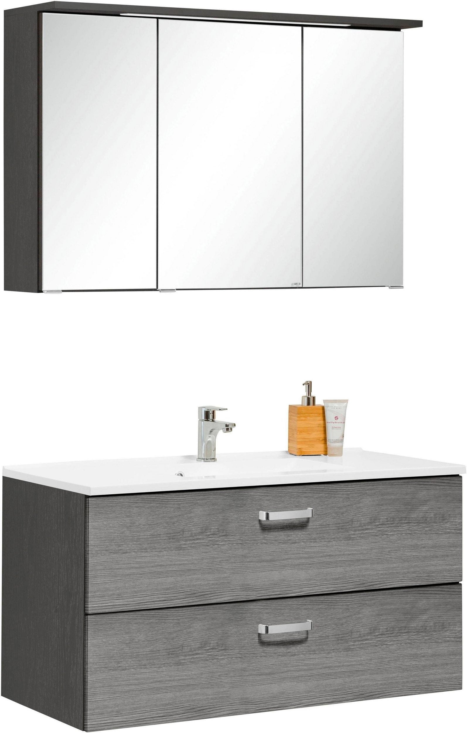 Badmöbel-Set Rock (2-St), mit Soft-Close Funktion