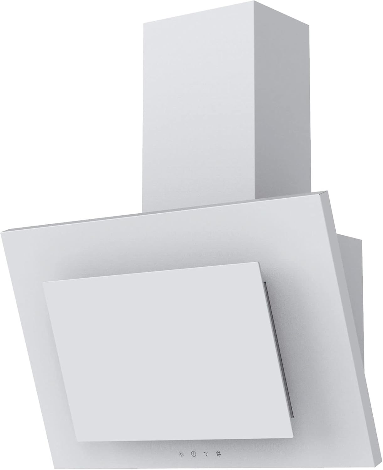 Candy Dunstabzugshaube CVMAD60/1B/1 DE – 60 cm Unterbau-Dunstabzugshaube, 425 m³/h, Abluft & Umluft, 3 Leistungsstufen, LED-Beleuchtung, Energieeffizienzklasse C, Weiß