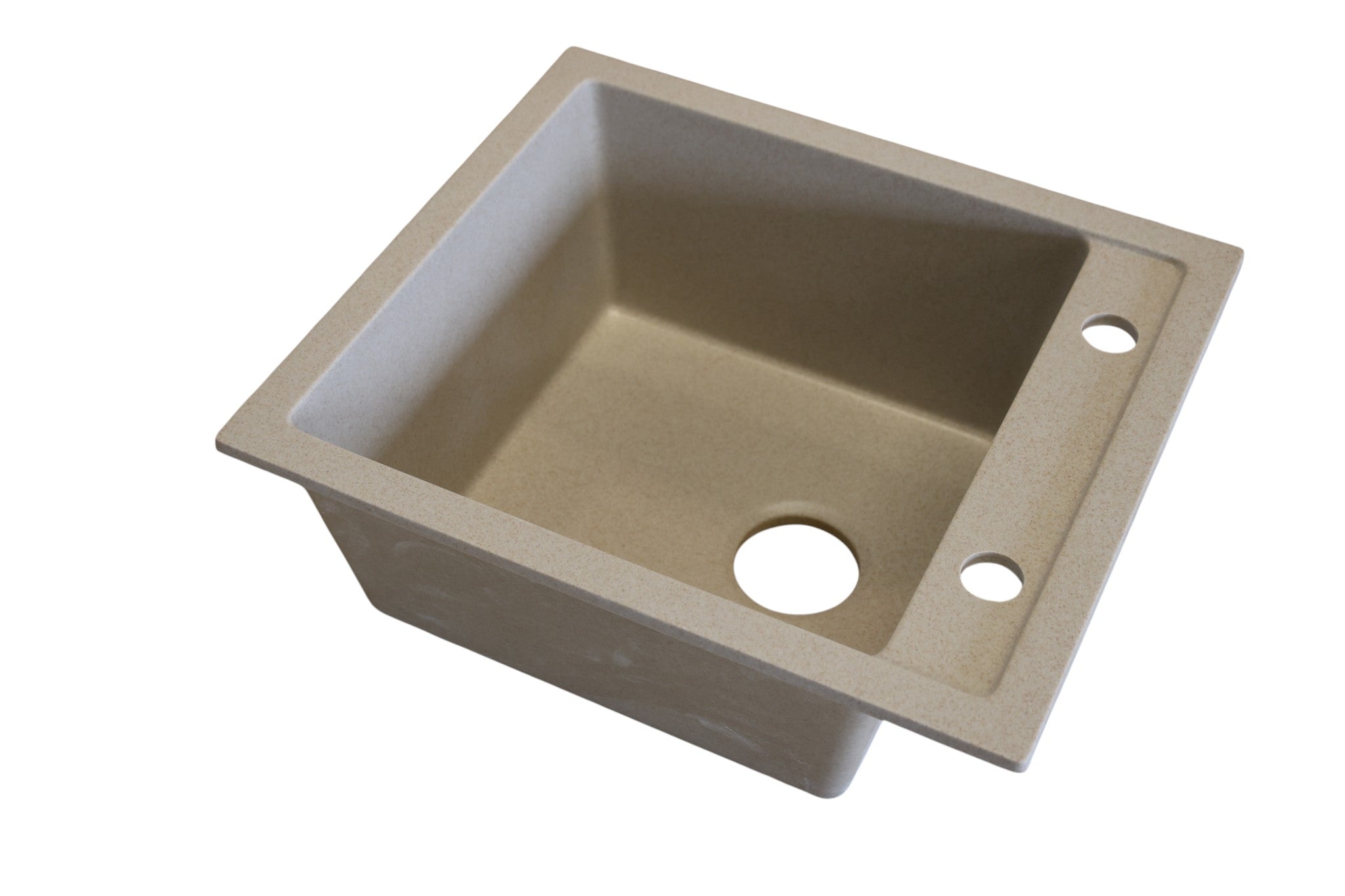 Granit-Spülbecken / Einbaubecken 50x50 cm – Beige