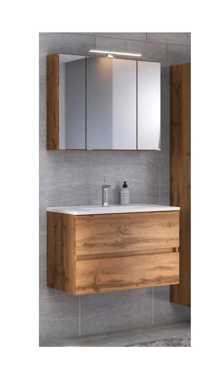 Modernes Badezimmer-Set – Made in Germany | Soft-Close | LED-Beleuchtung