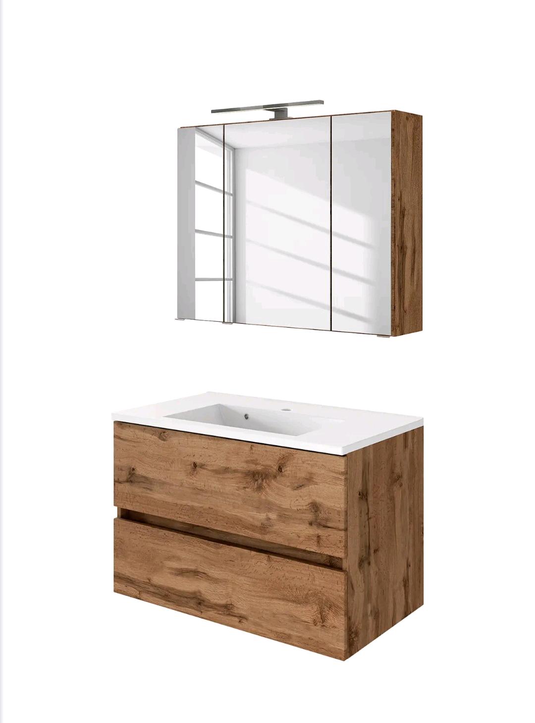 Modernes Badezimmer-Set – Made in Germany | Soft-Close | LED-Beleuchtung