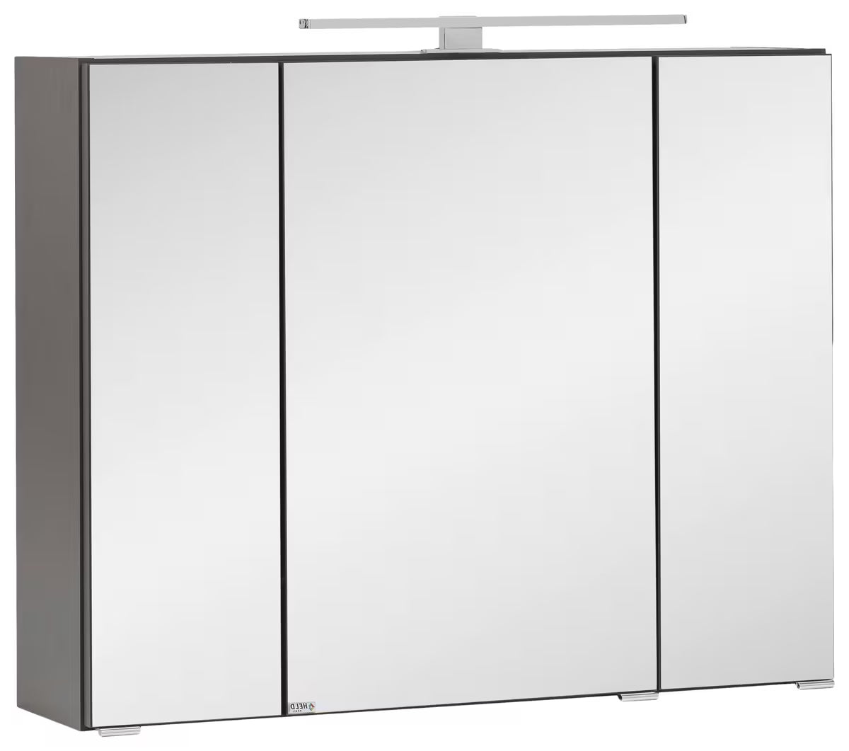 Spiegelschrank Luna 80 cm weiß mit LED – 3 Spiegeltüren