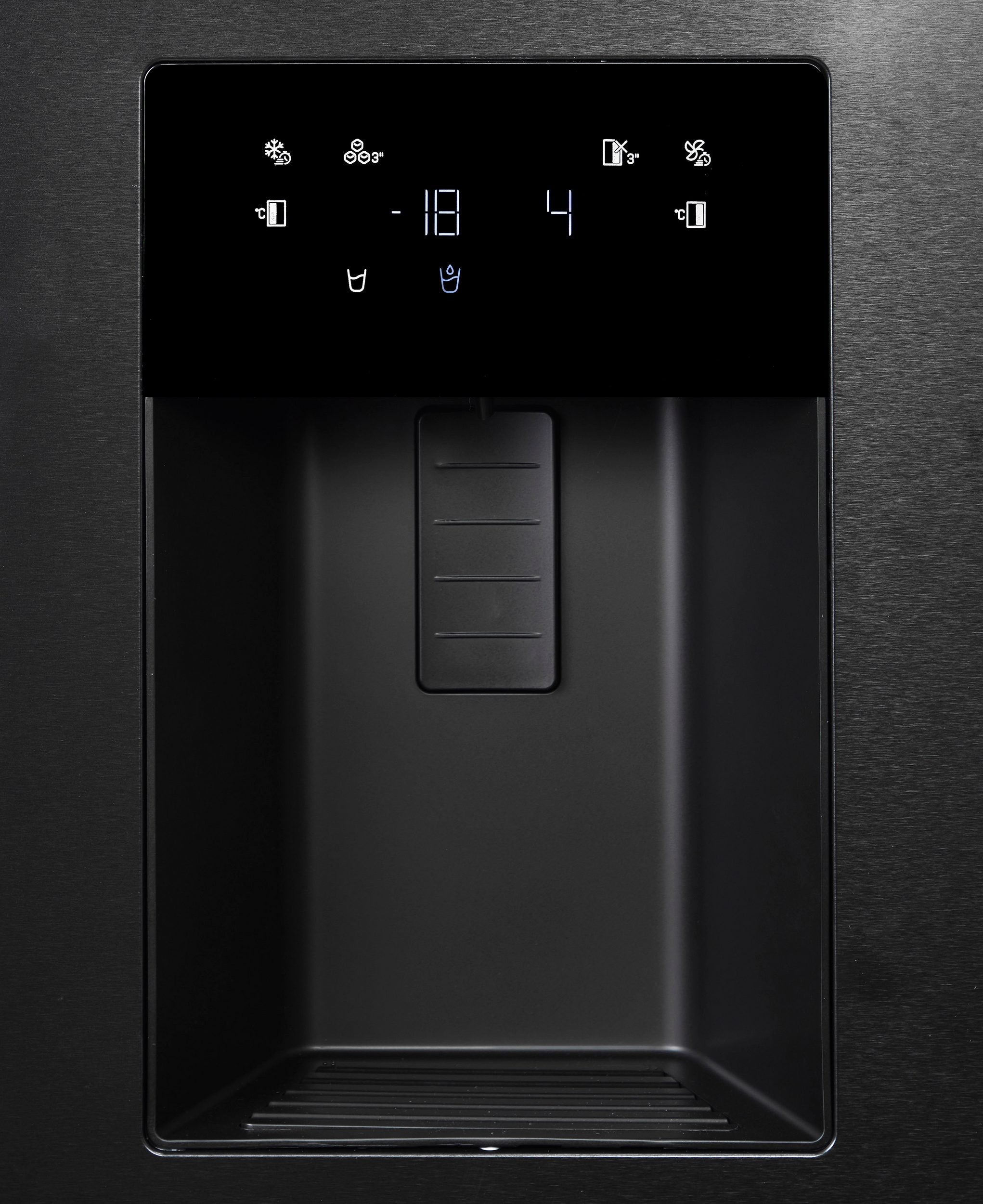 BAUKNECHT Side-by-Side Kühlschrank 578L Schwarz | NoFrost | Wasser- & Eiswürfelspender | Neu | Simo Möbel