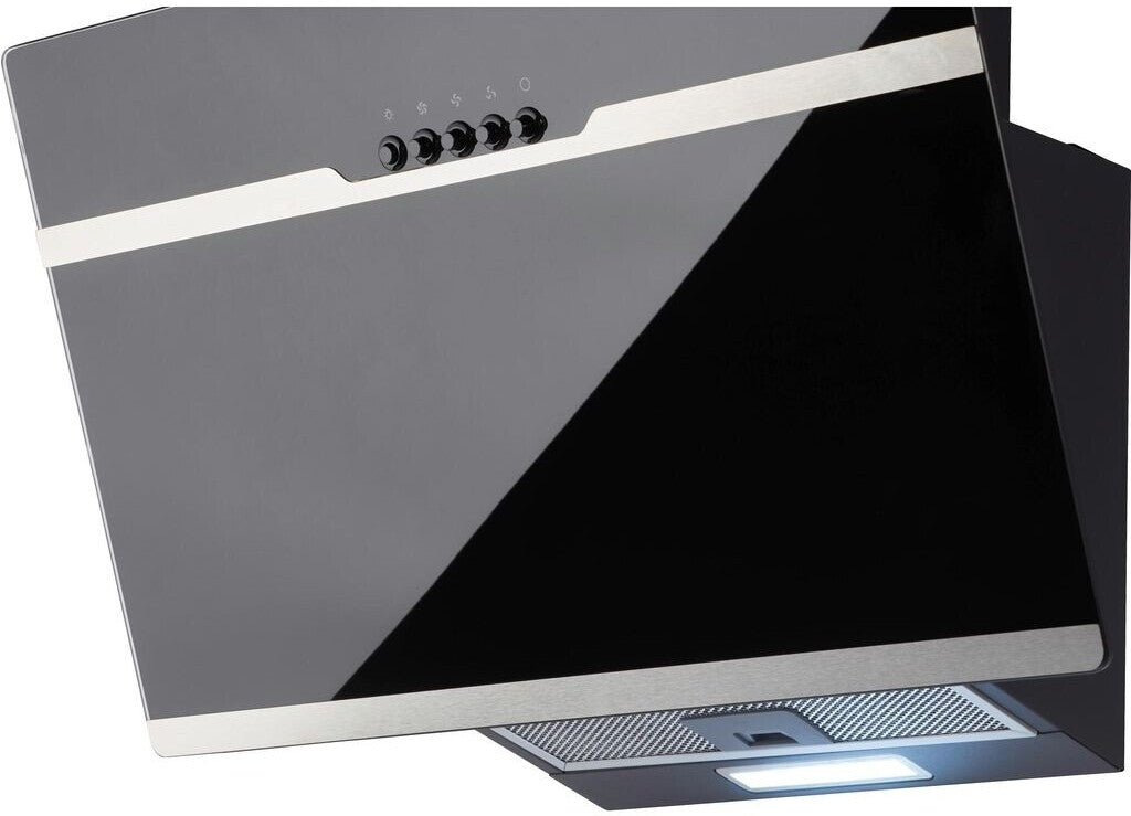 PKM S23-60 ABPX Wandhaube 60cm Dunstabzugshaube Umluft/Abluft schwarz LED-Beleuchtung