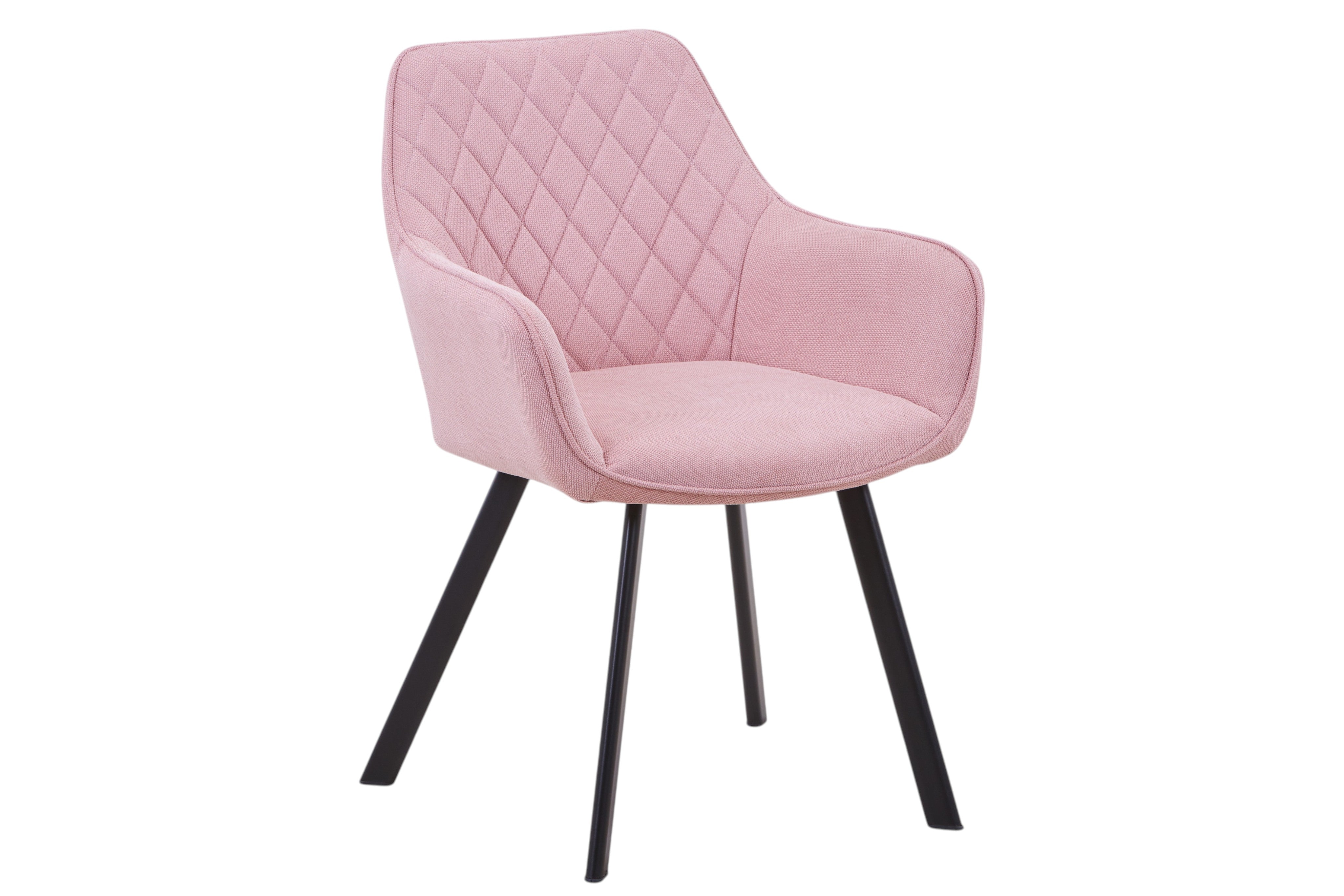 Esszimmerstühle Stühle Polsterstuhl mit Armlehnen – Rosa